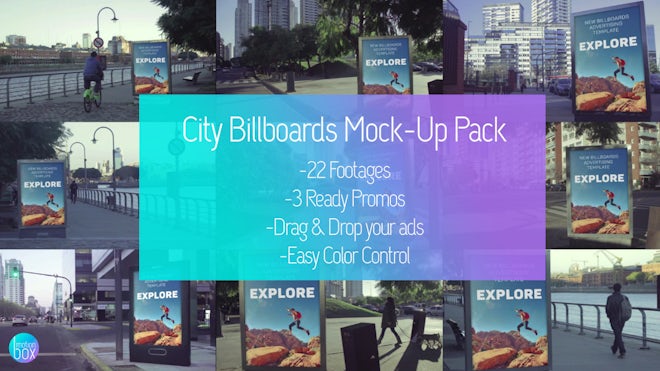 City Billboards Mockup Promo Pack Freebies template preview