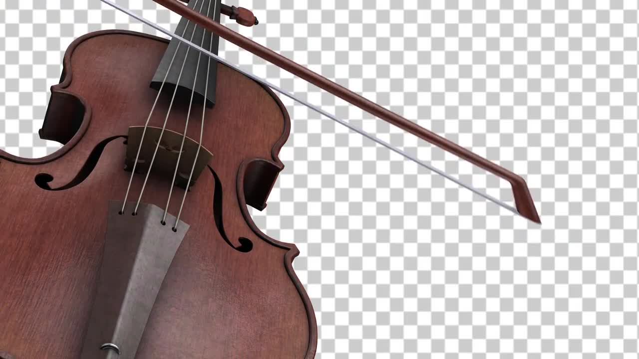 Bow Over Violin - Stock Motion Graphics | Motion Array