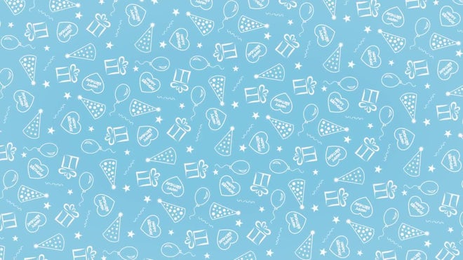 Blue Happy Birthday Background - Stock Motion Graphics | Motion Array