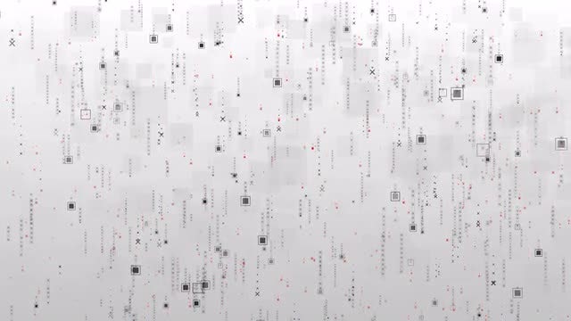 Squares And X Falling: Stock Motion Graphics