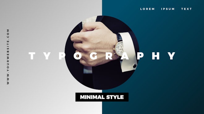 Creative Minimal Typography Freebies template preview