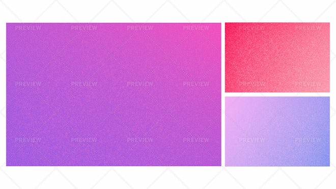 5 Gradient Backgrounds With Gritty Texture In Retro Colors - Graphics