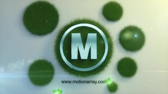 Logo in the grass: After Effects Templates