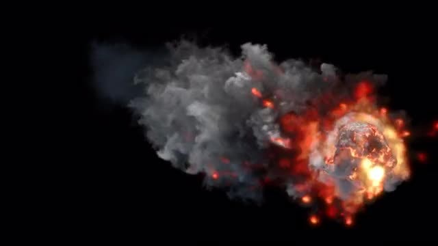 Flaming Meteor: Stock Motion Graphics