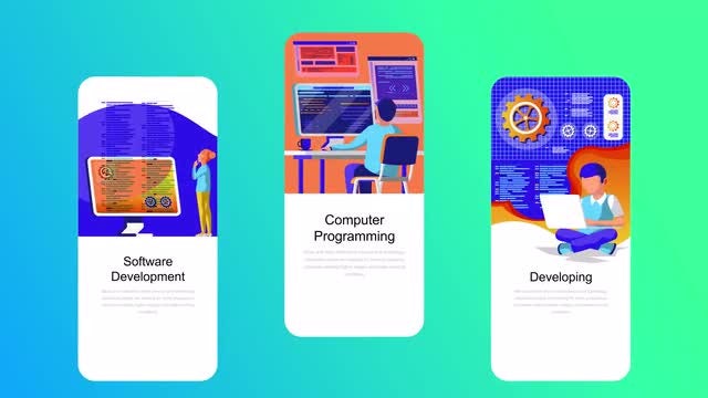 Web Development Flat - Instagram Stories: After Effects Templates