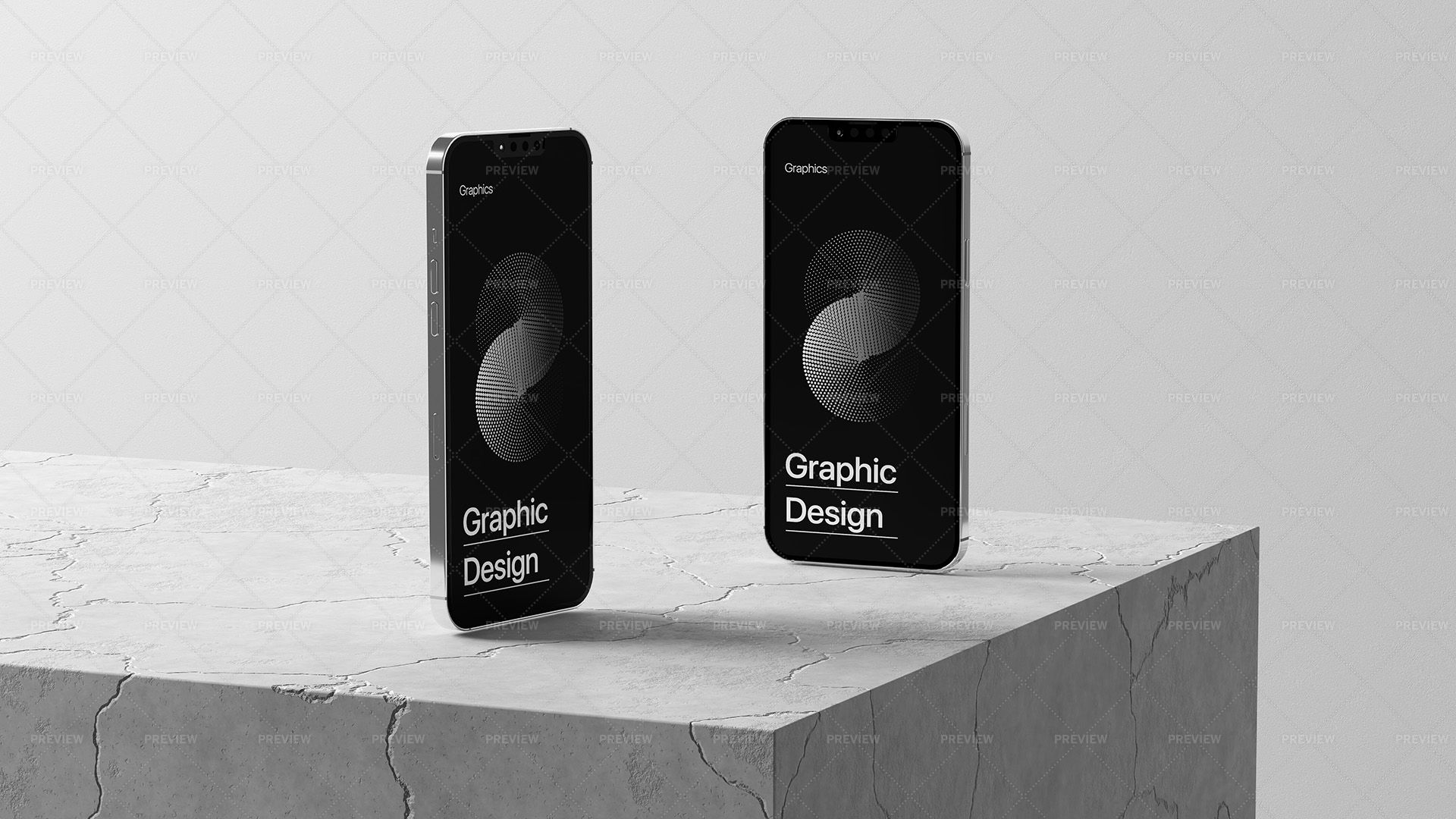 Minimalistic Phone Mockup - Graphics | Motion Array