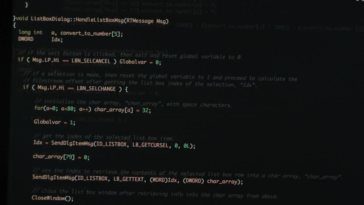 HTML Data On Black Background - Stock Video | Motion Array