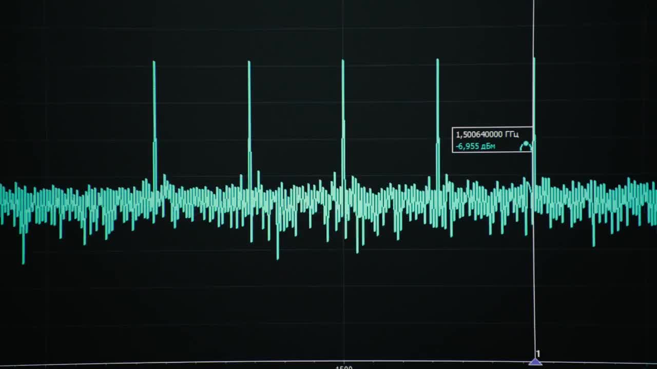 Electronic Signal Waves Stock Video Motion Array