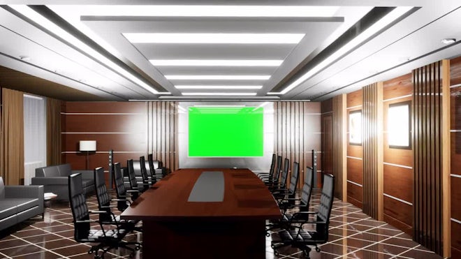 Modern Office Green Screen - Stock Motion Graphics | Motion Array