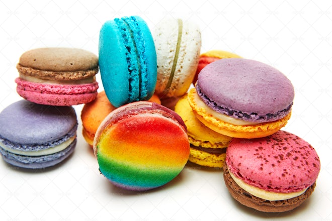 Macarons Of Different Flavors - Stock Photos | Motion Array