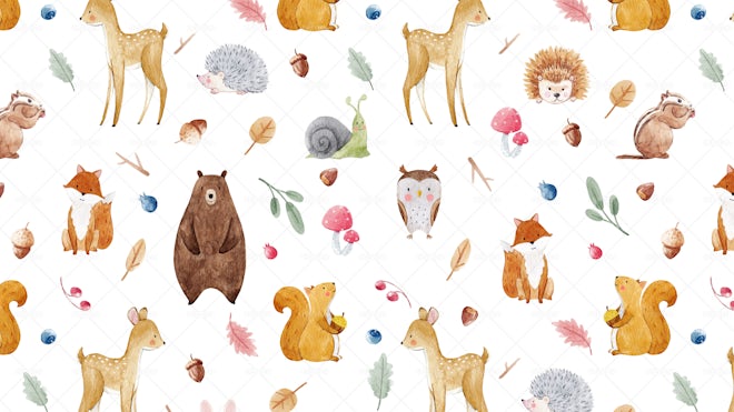 Animal Pattern For Kids - Graphics | Motion Array