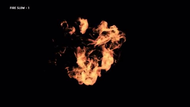 Slow Motion Fire Blasts 2: Stock Video