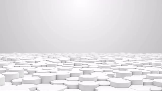 White Hexagon Floor: Stock Motion Graphics