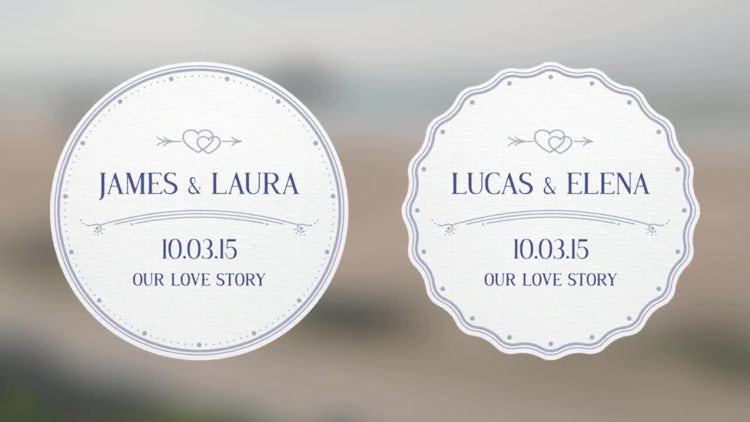 Wedding Badges: After Effects Templates