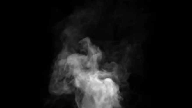 Motion Steam On Black Background - Stock Motion Graphics