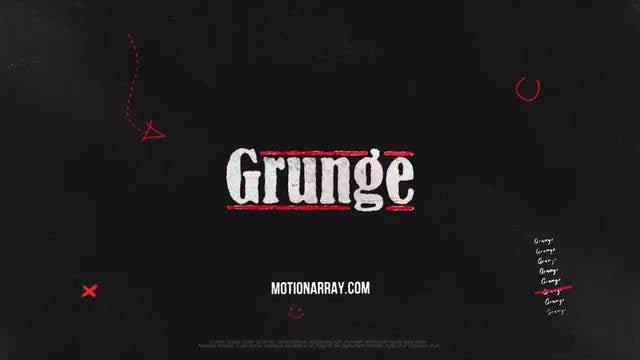 Grunge Logo: Premiere Pro Templates