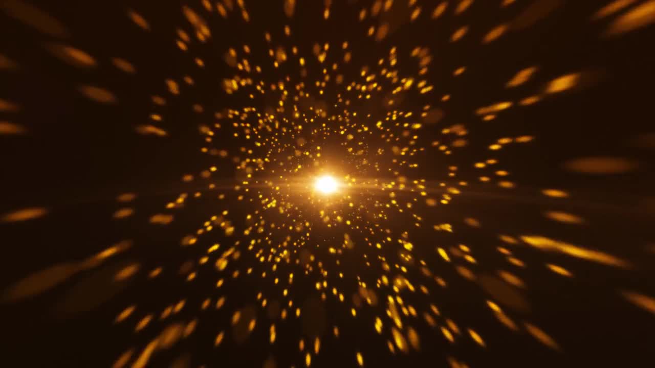 Gold Particles In Space - Stock Motion Graphics | Motion Array