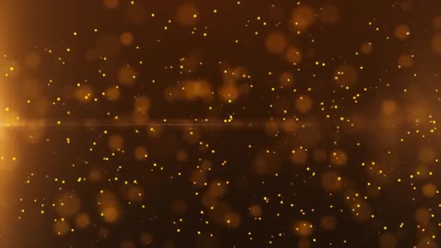 Gold Bokeh And Particles: Stock Motion Graphics