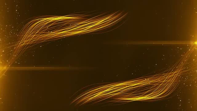 Cinematic Gold Thread Frame: Stock Motion Graphics