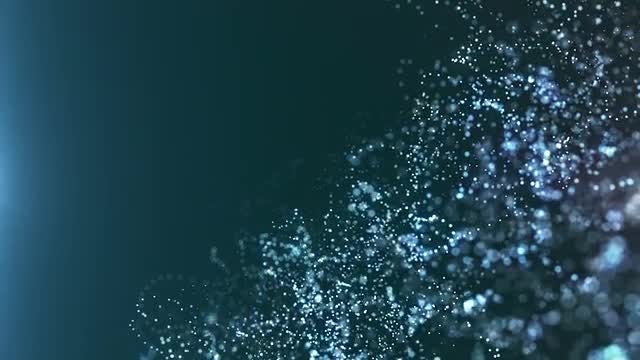 Blue Particles Flow: Stock Motion Graphics