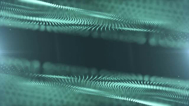 Cyan Particles Neutral Background: Stock Motion Graphics