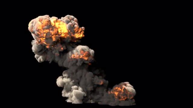 Smoke And Flames Explosion: Stock Motion Graphics