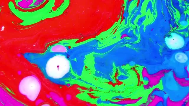 Dreamy Paint Art: Stock Video