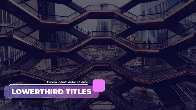 Stylish Corporate Titles & Lower Thirds: Premiere Pro Templates