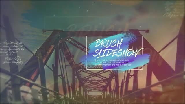 Brush Cinematic Slideshow: After Effects Templates