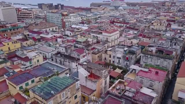 Napoli Top View: Stock Video