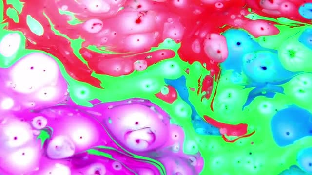 Bubbling Paints: Stock Video
