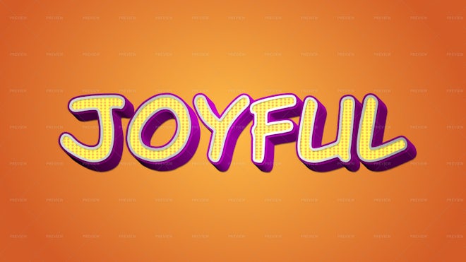 Joyful Text Effect - Graphics | Motion Array