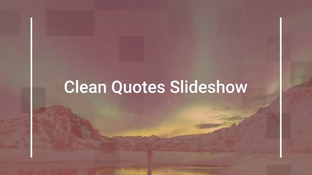 Quotes Slideshow: After Effects Templates