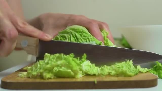 Cooking With Cabbage: Stock Video
