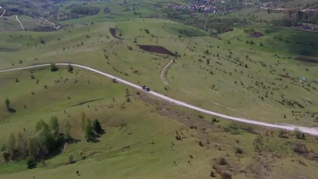 Truck Driving On Mountain Road: Stock Video