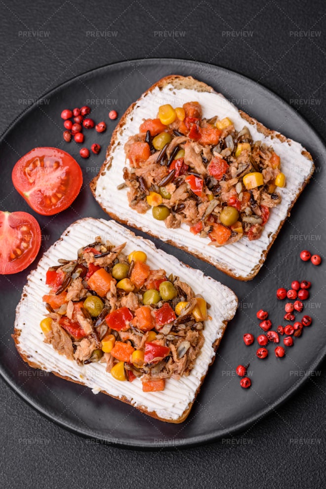 Delicious Veggie Sandwiches - Stock Photos | Motion Array