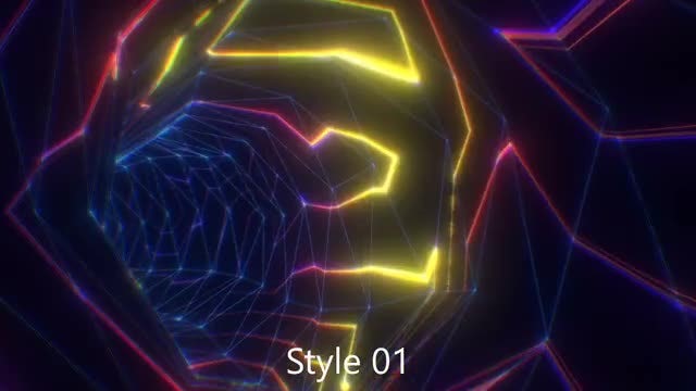 VJ Digital Tunnel: Stock Motion Graphics