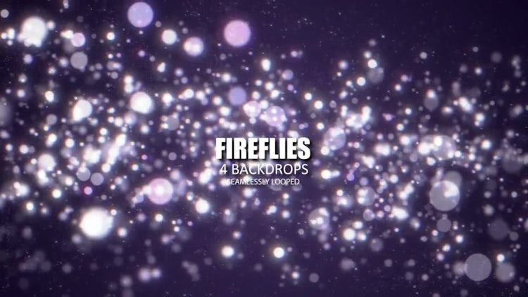 Fireflies Bokeh: Stock Motion Graphics