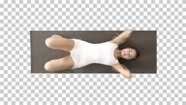 Yoga Trainer In Wheel Pose: Stock Video