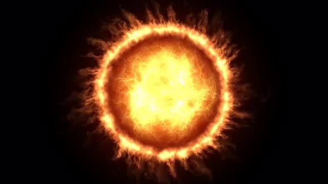 Sun Fire Plasma: Stock Motion Graphics