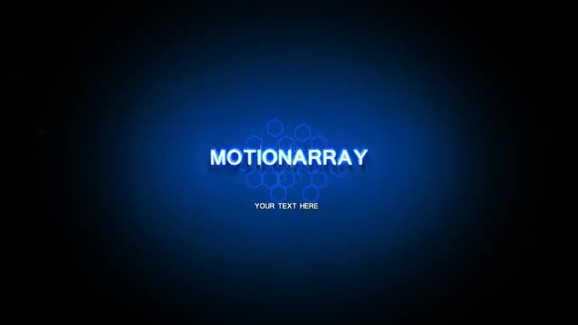Futuristic Logo: After Effects Templates