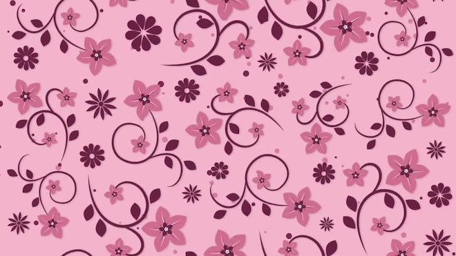 Dark Pink Background With Flowers - Stock Motion Graphics | Motion Array