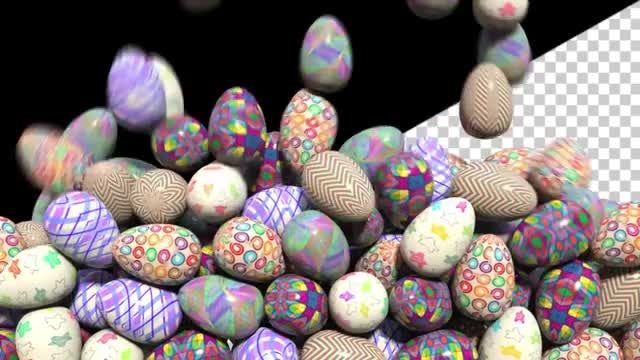 Easter Eggs Transition: Stock Motion Graphics