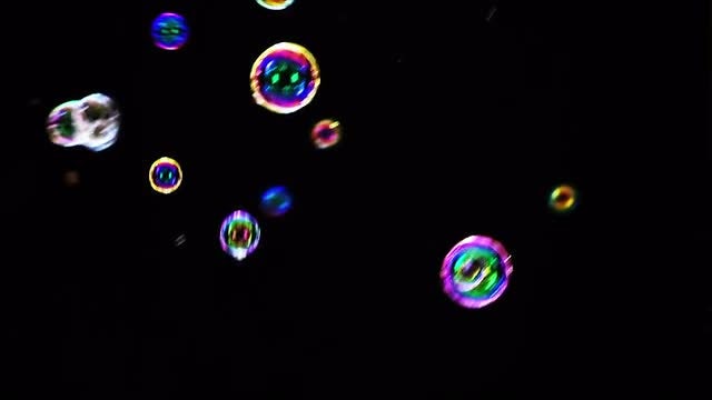 Colorful Soap Bubbles: Stock Video
