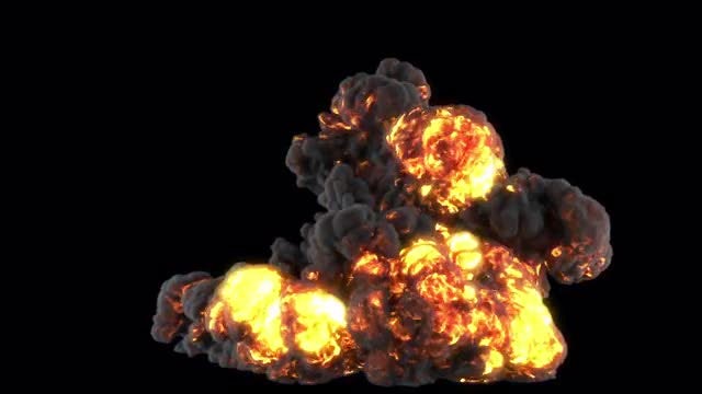 Giant Puffy Explosion: Stock Motion Graphics