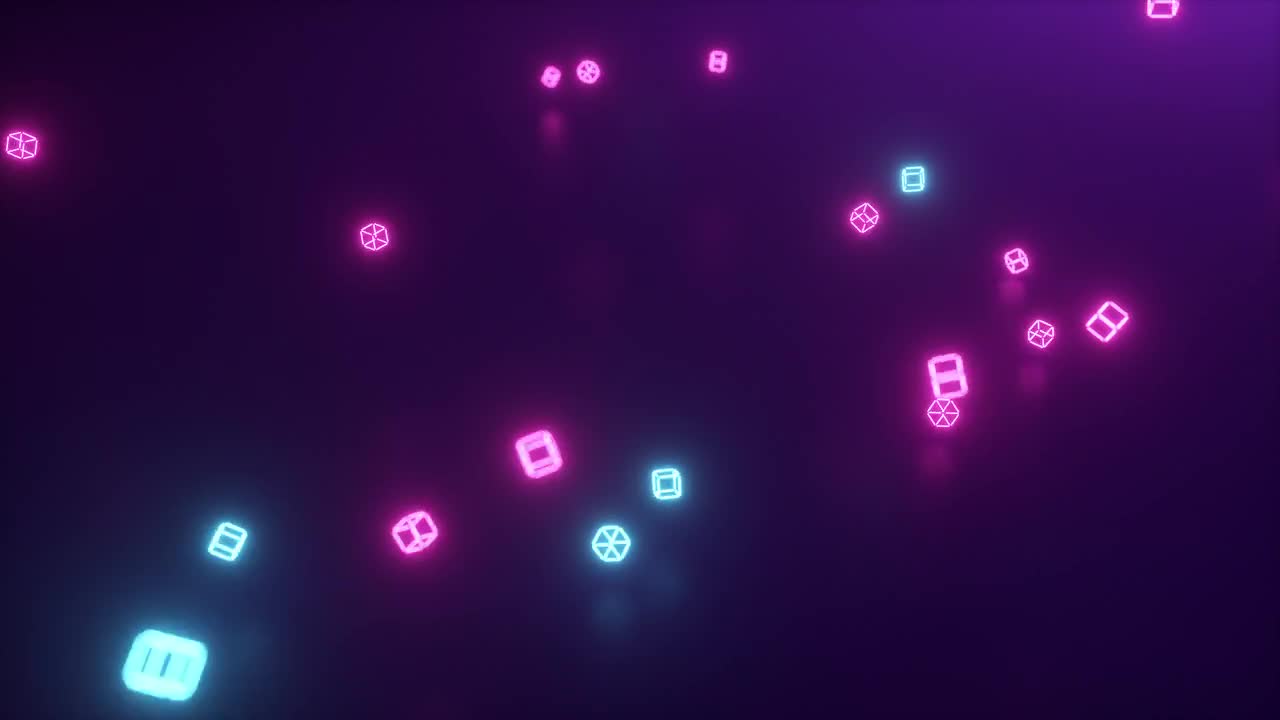 Flying Laser Cubes - Stock Motion Graphics | Motion Array