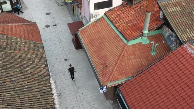 Aerial View Of A Tourist: Stock Video