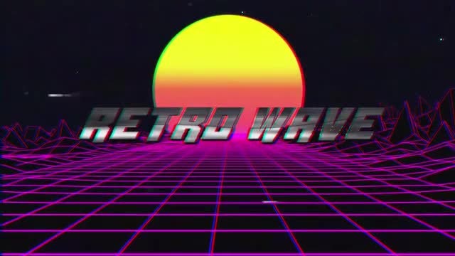 Retro Wave Title: After Effects Templates
