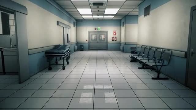 Endless Hospital Corridor: Stock Motion Graphics