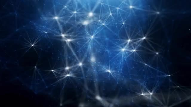 Flashing Plexus On Blue: Stock Motion Graphics